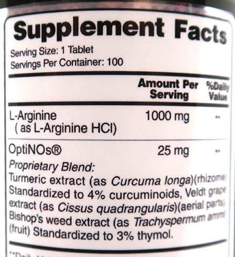 L-Arginine 1000 mg - 100 таб